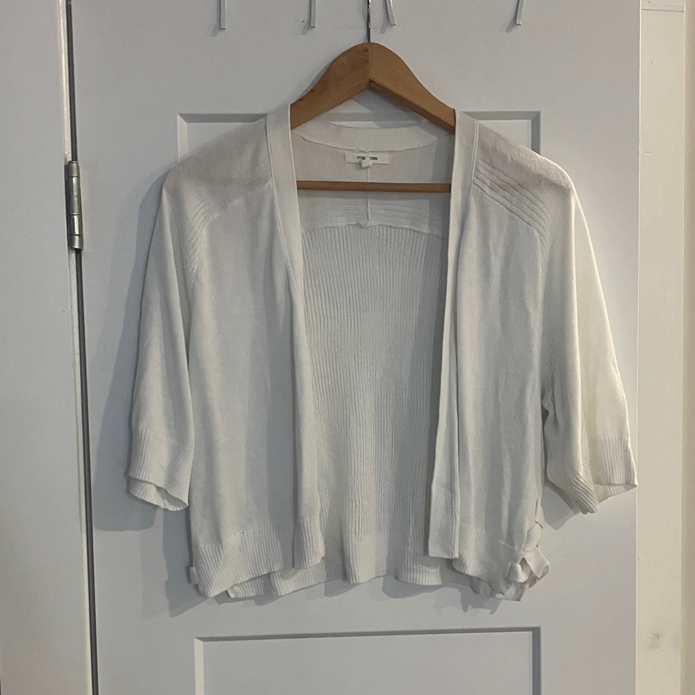 Maurices Classic White Knit Cardigan